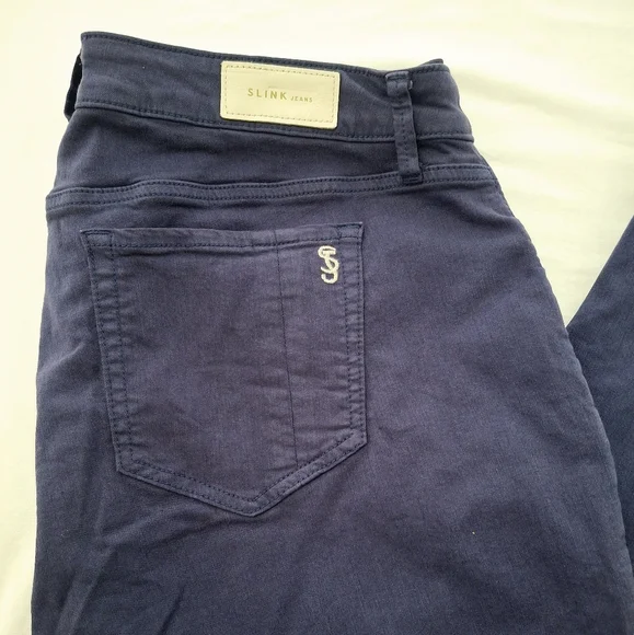 Slink Women's Plus Size Curvy High Rise Stretch Purple Denim Jeans Size 22 - Picture 9 of 13